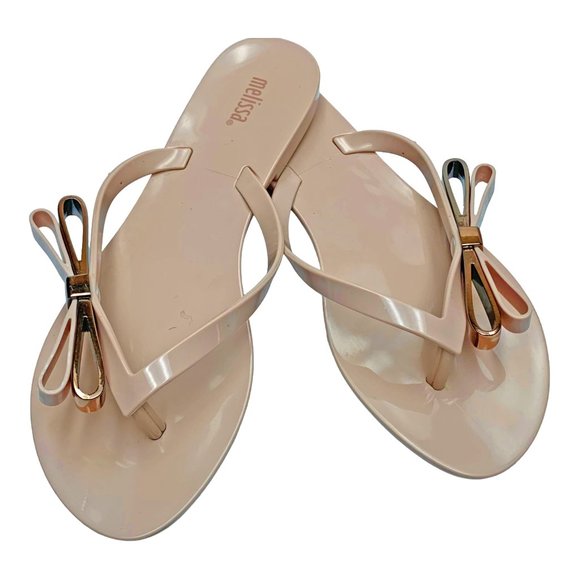 MELISSA Harmonic Make A Wish Double Bow Thong Jelly‎ Sandals - Picture 12 of 12